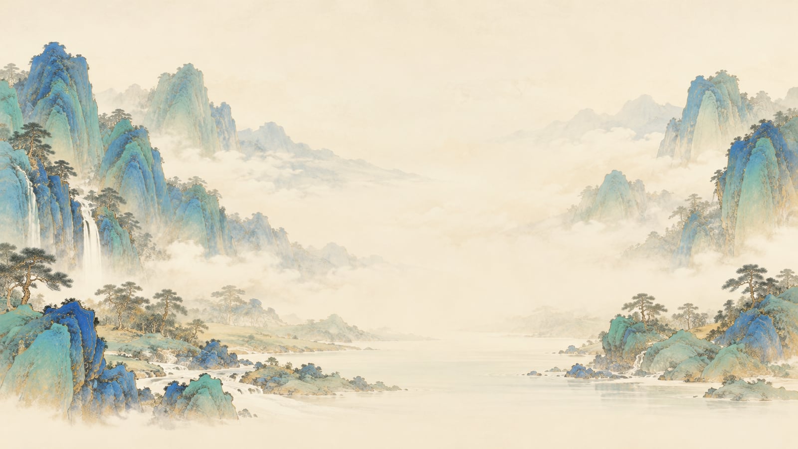 青绿山水底图